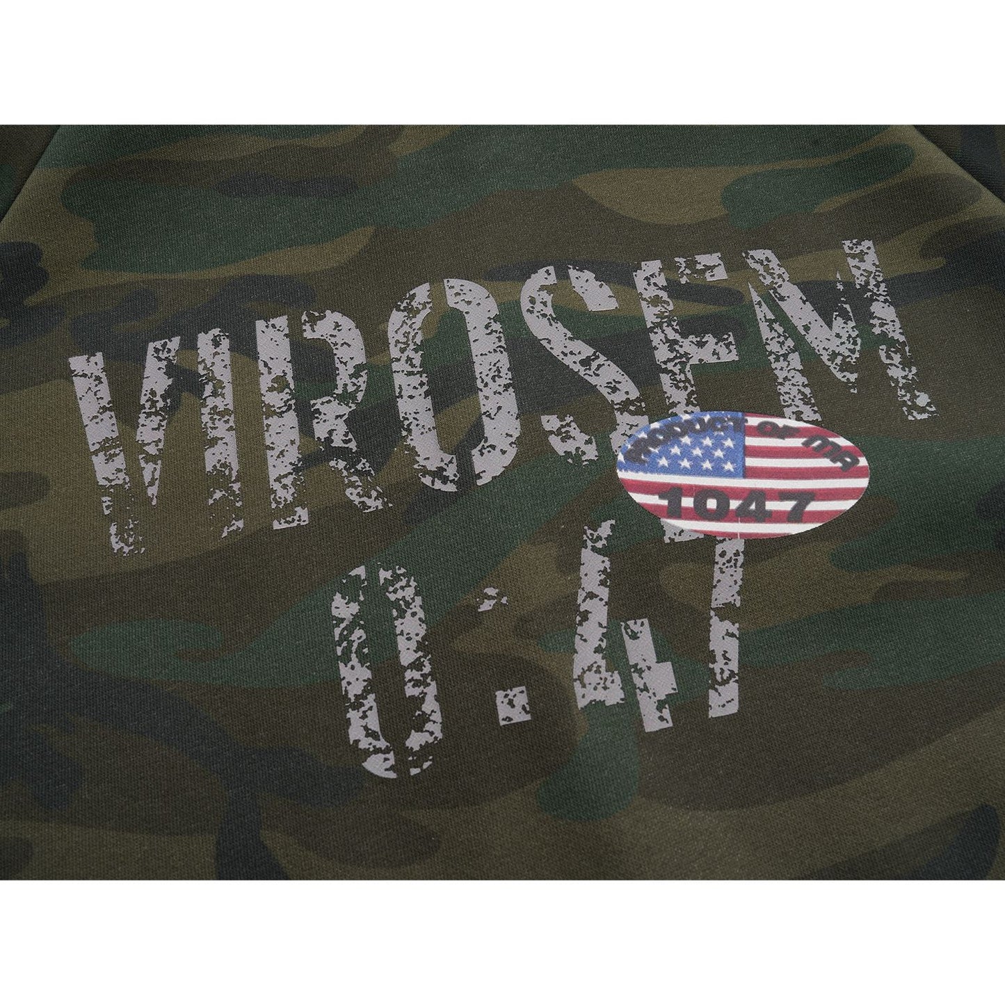 Retro Street Style Camouflage Print Hooded Fleece Sweatshirt Jacket for Men, Loose Fit